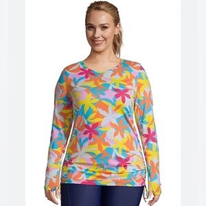 Lands’ End long sleeve swim tee size S